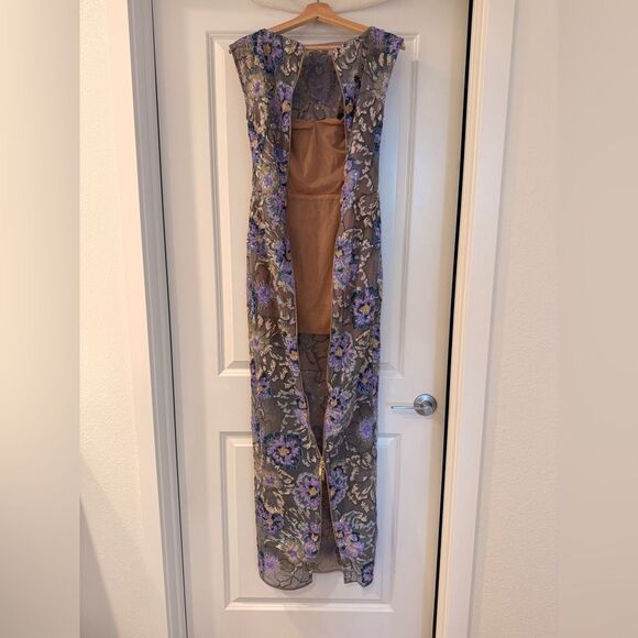 NWOT Bronx and Banco Violet Floral Maxi Dress - Picture 13 of 15